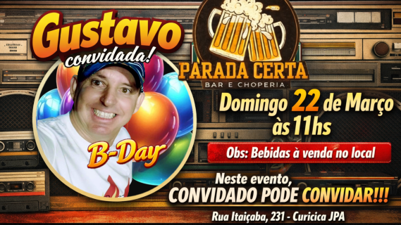B-Day do Gustavo